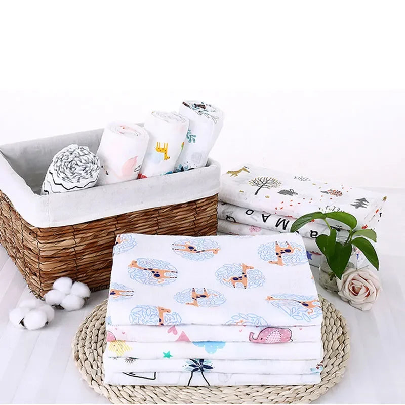 Soft Muslin Bamboo Cotton Baby Blanket