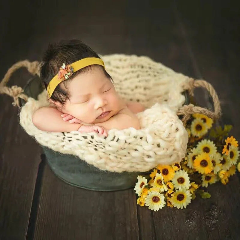 Newborn Article Wool Blanket - Photography Props