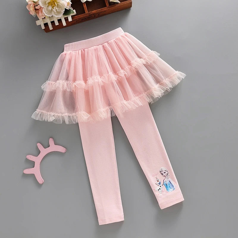 Frozen Elsa Tulle Leggings for Girls