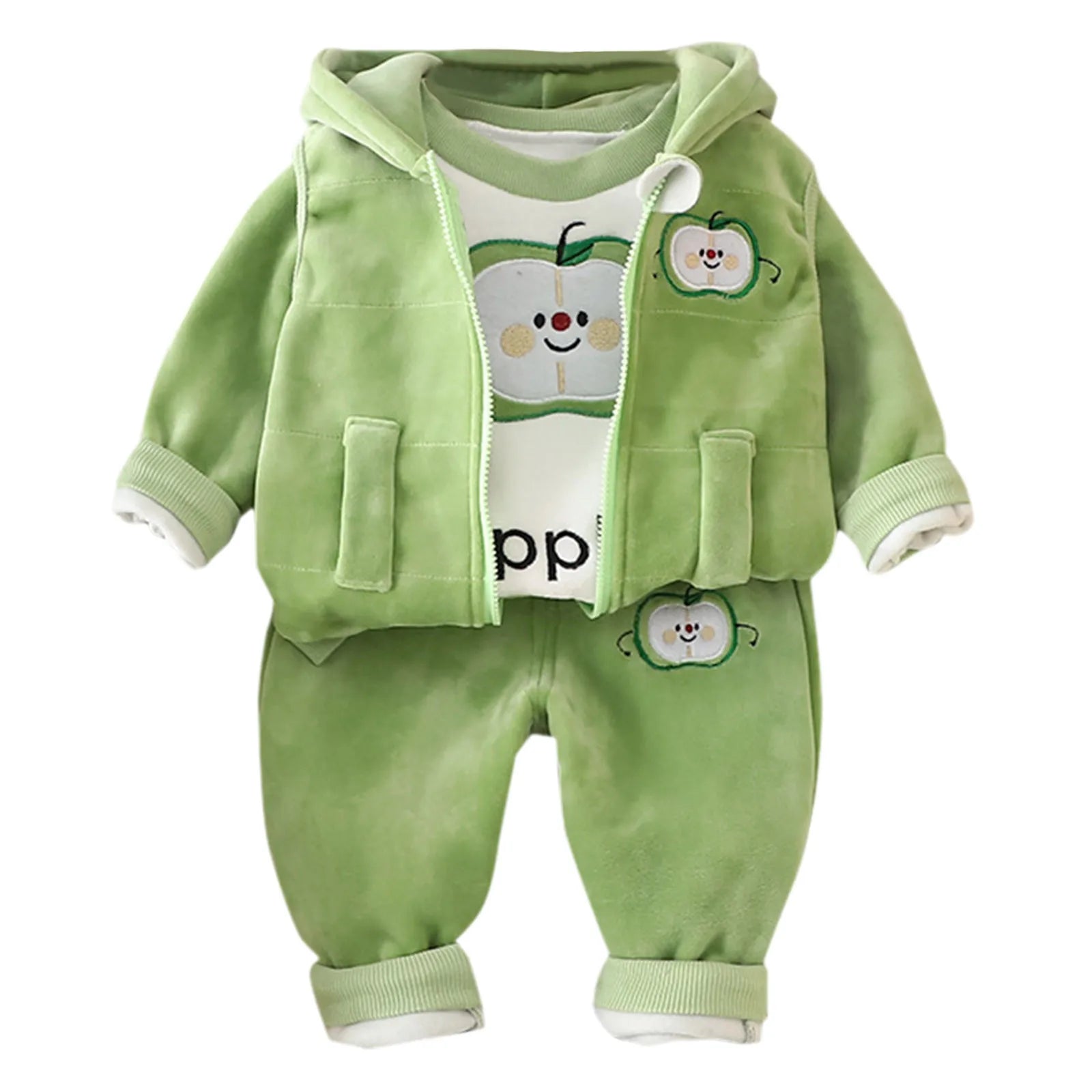 MOMSTAG  Baby Boys Winter Coat +Shirt +Pants Suits Set