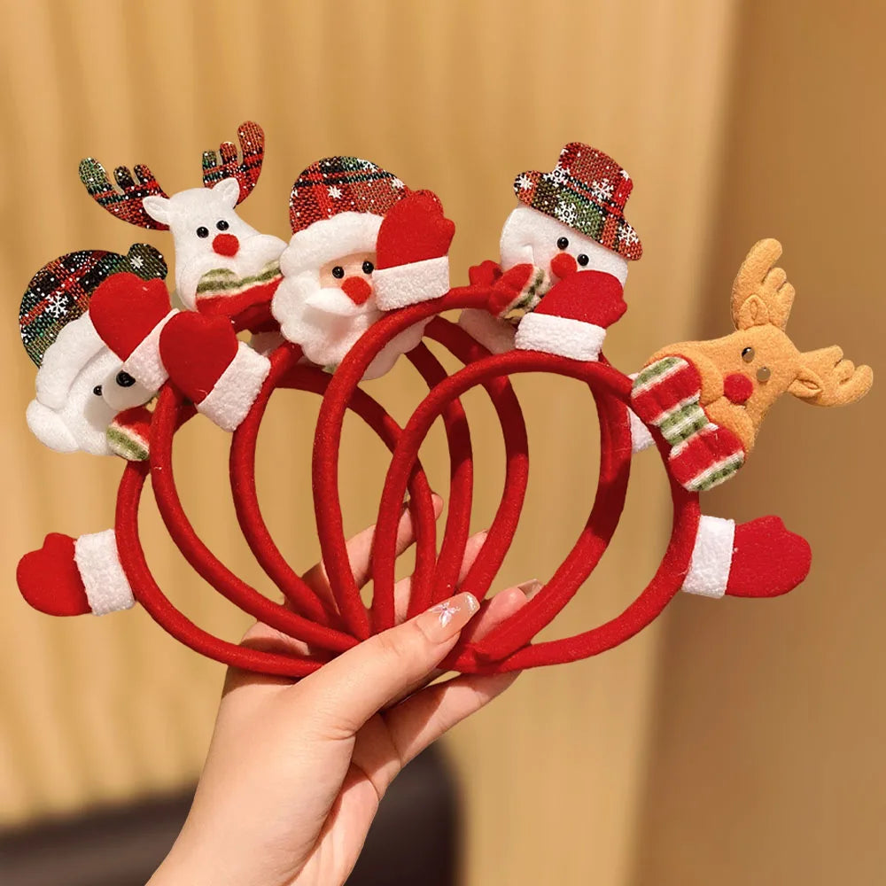 5Pcs Christmas Hairband Set