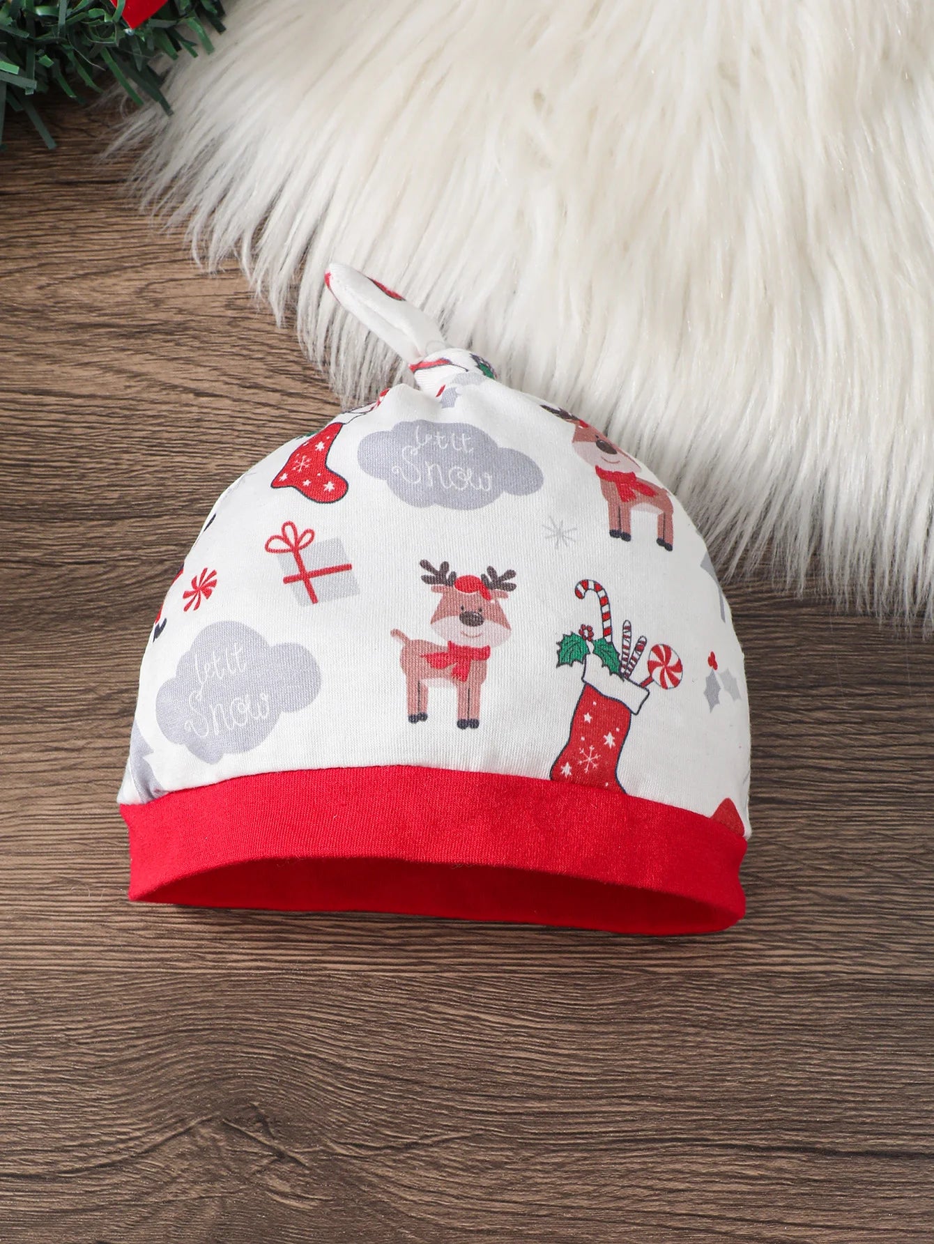 MOMSTAG Baby Santa Claus Bow Bodysuit + Hat