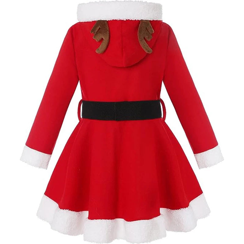 Baby Girls Santa Claus Long Sleeve Princess Dress