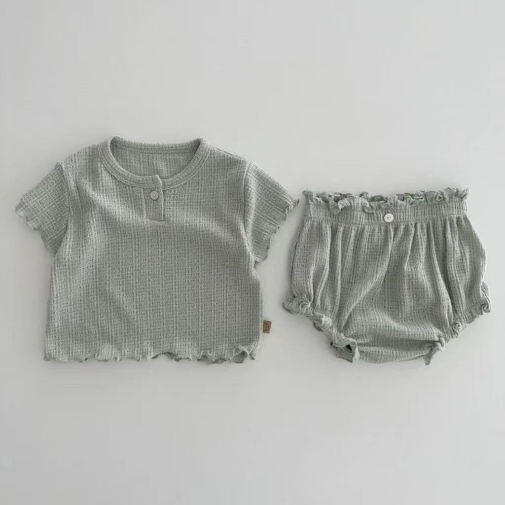 Short Sleeve Clothes Set for Baby Girl