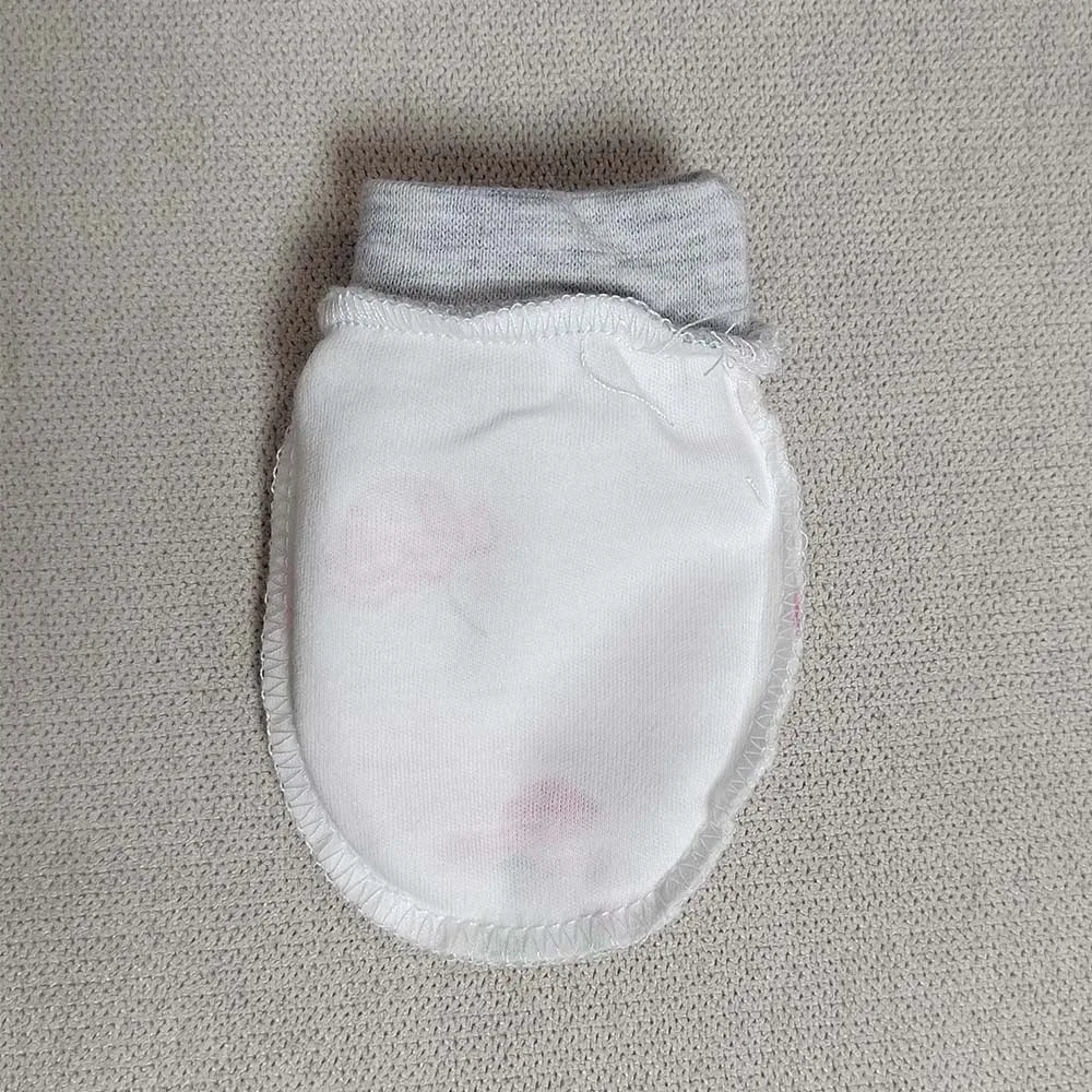 MOMSTAG Newborn Anti-Scratch Gloves - Cotton (0-3 Months)