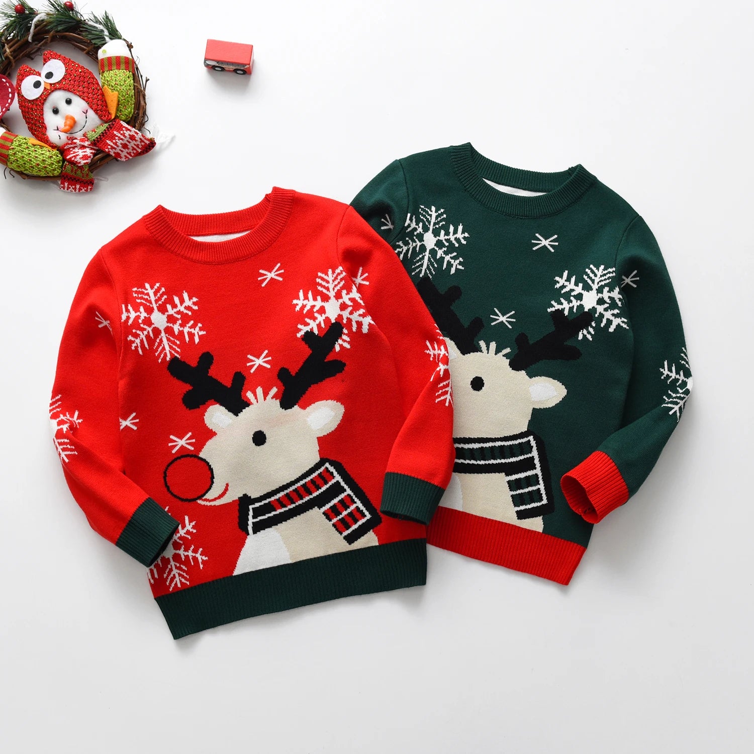 MOMSTAG Christmas Kids Sweater