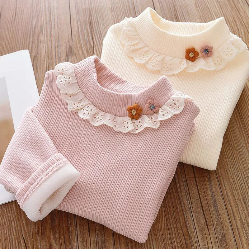 Girls Winter Turtleneck Top