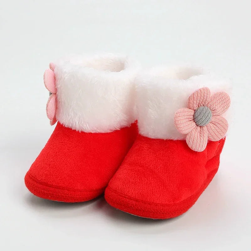 Baby Winter Snow Boots with Pompom 0–18M