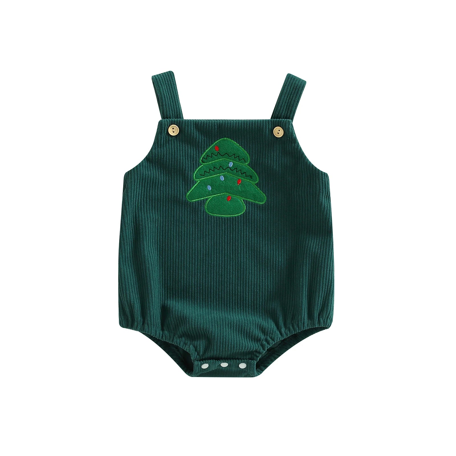 Christmas Corduroy Baby Romper 0-18M