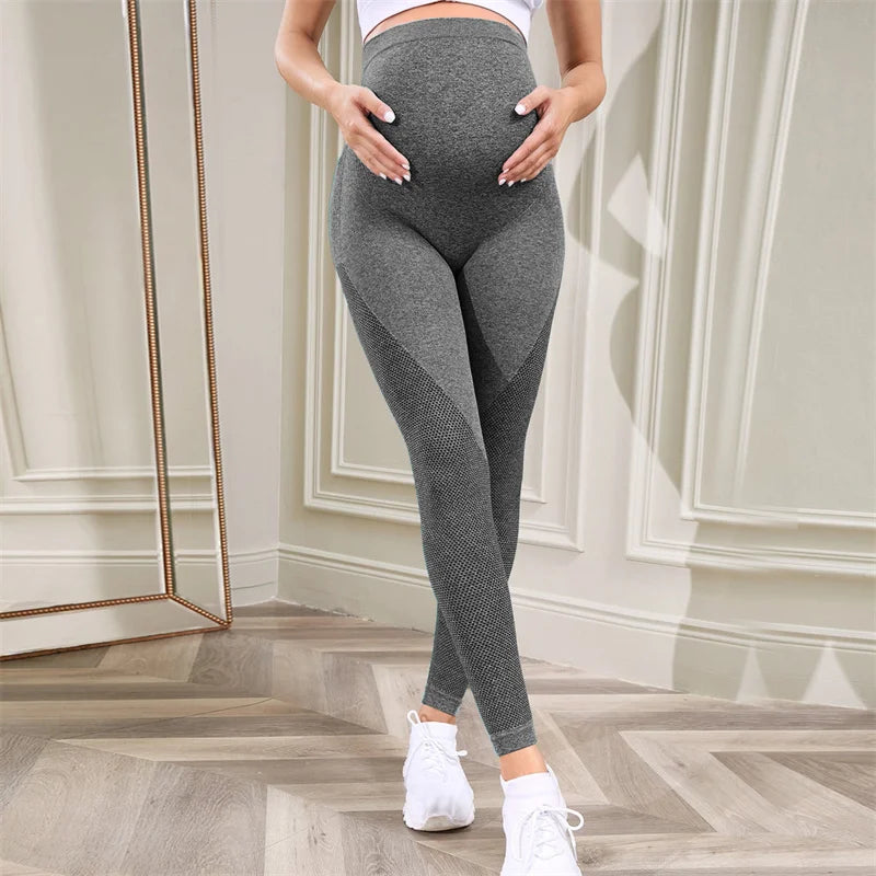 MOMSTAG Maternity High-Waist Body Shaper Belly Support Leggings