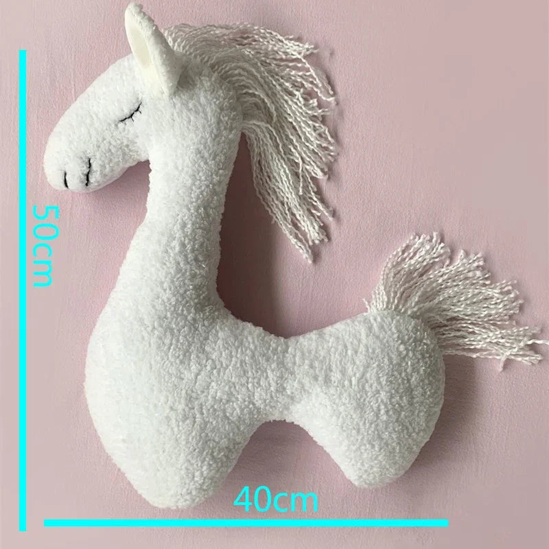 Newborn Photography Props Unicorn Posing Horse Pillow Cushion Blanket Backdrops Photo Studio Photo Mat Cute Plush Doll Decor