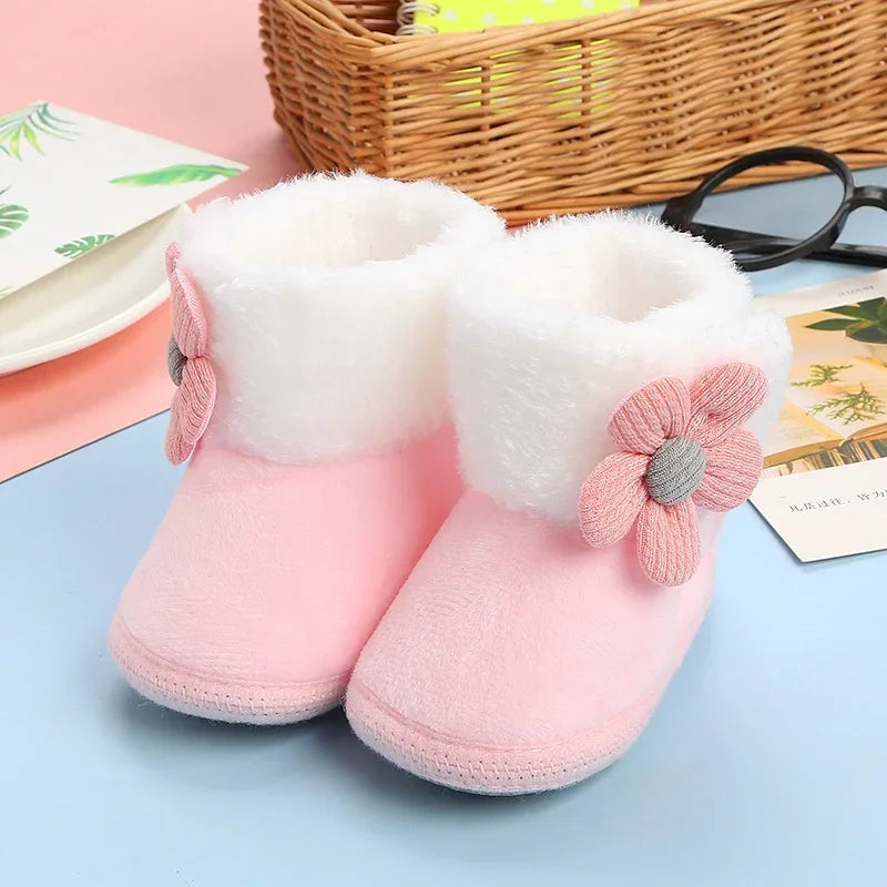 Baby Winter Snow Boots with Pompom 0–18M