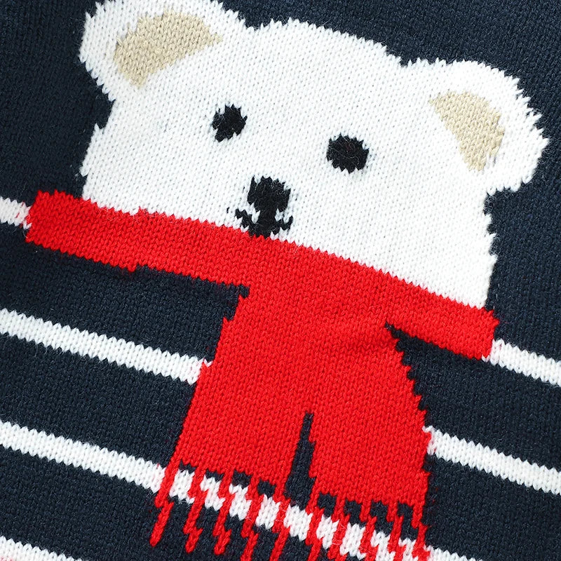 Teddy Bear Baby Sweater Winter Outfit