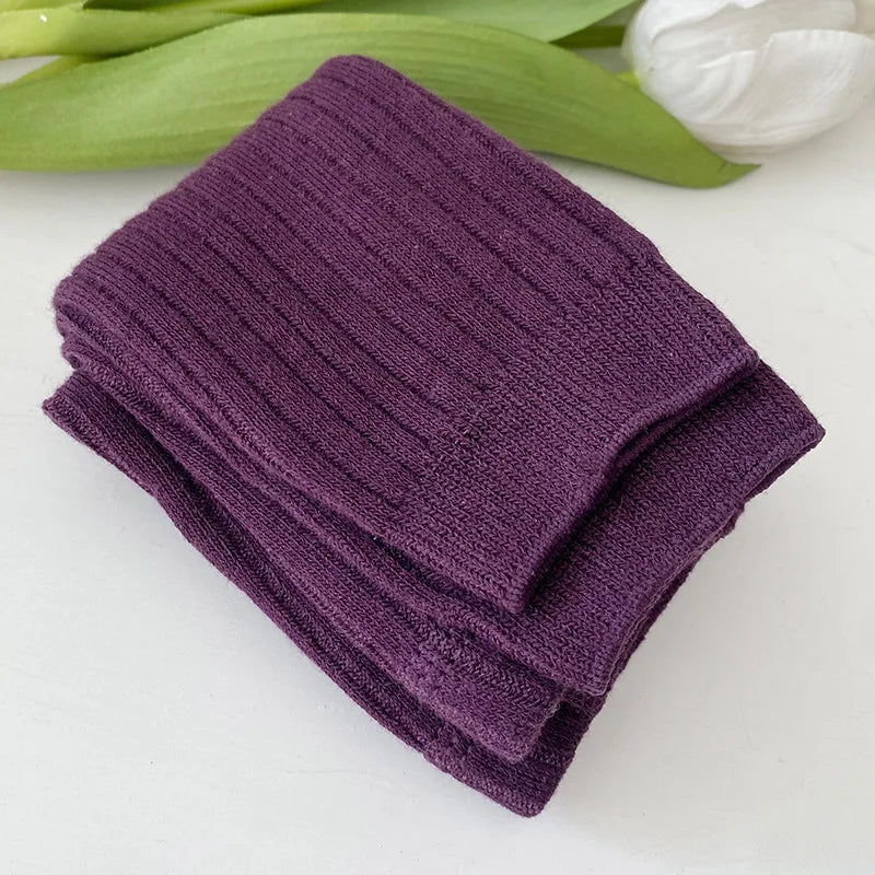 Baby Girls Ribbed Winter Leggings