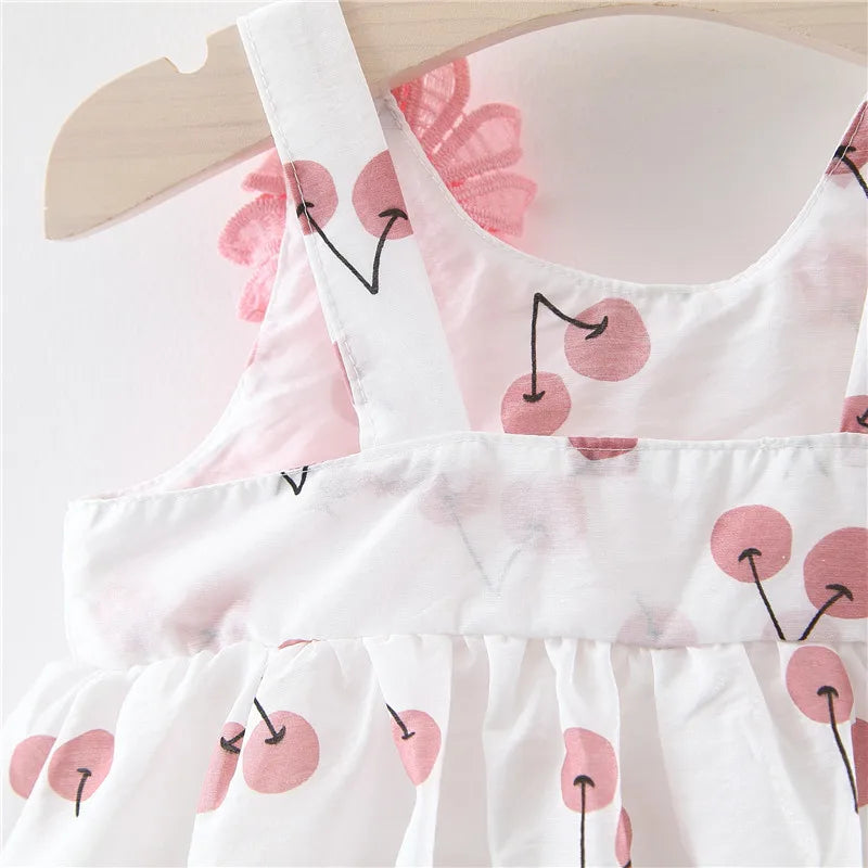 Summer Two-Flower Printed Skirt Set (Girls)