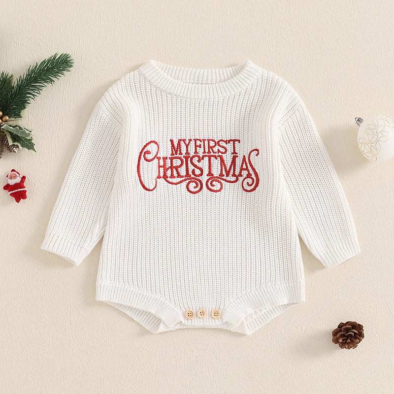 Newborn Christmas Oversized Knitted Sweatshirt