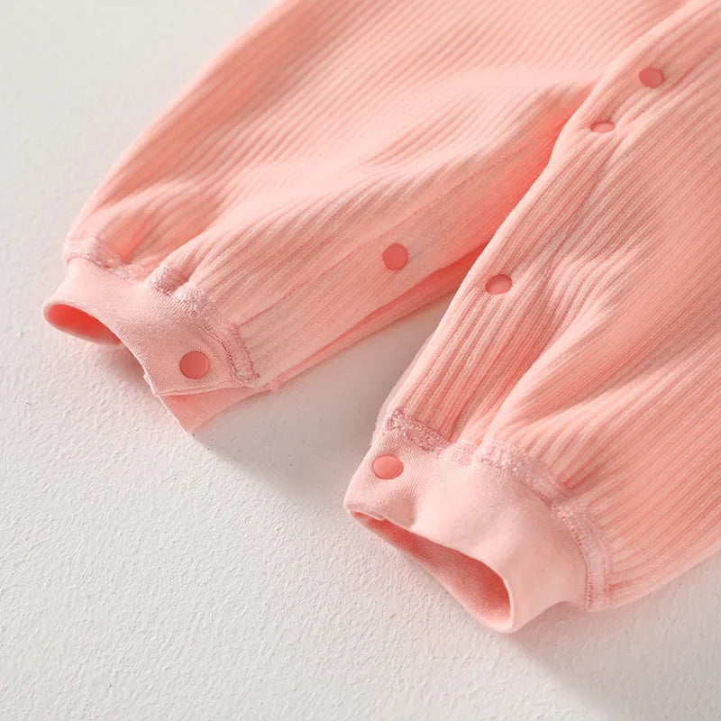 Cartoon Fleece Baby Jumpsuit 0-24M