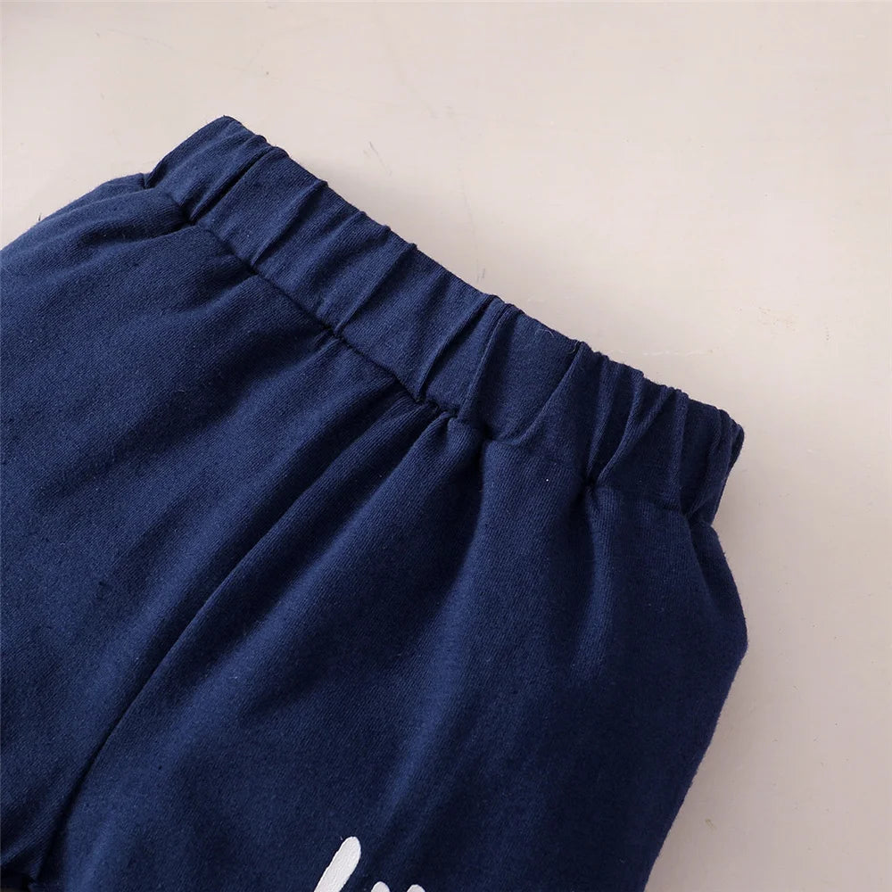 Baby Boy Funny Cotton Hooded Outfit Set