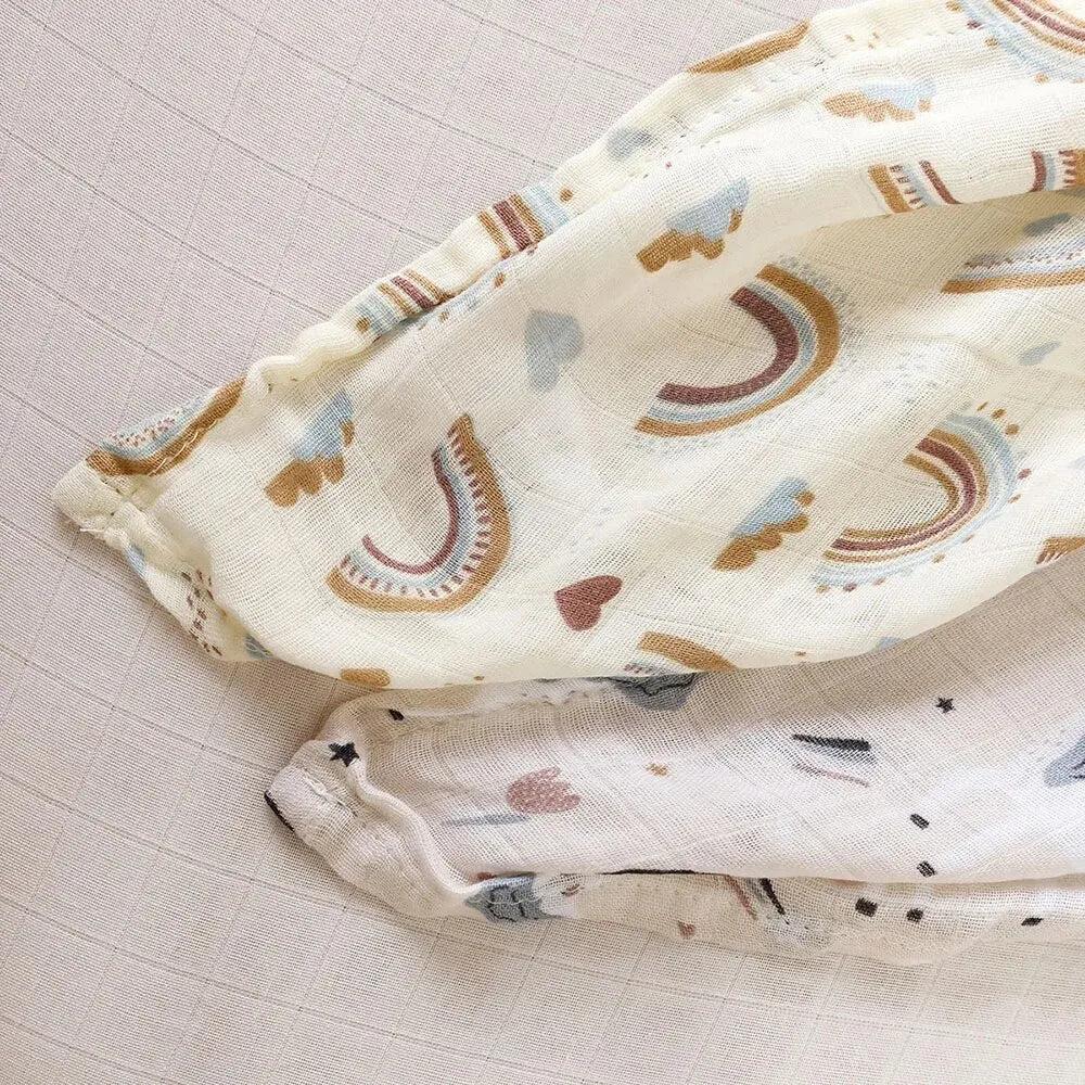 Bamboo Cotton Baby Muslin Swaddle Blanket