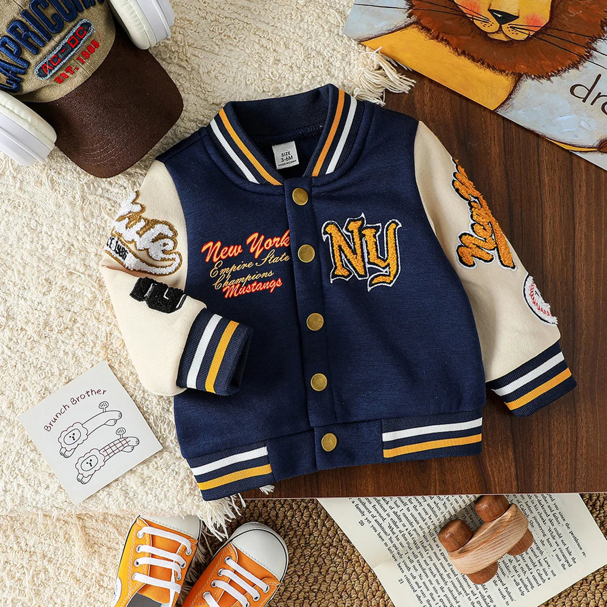 Baby Boy Baseball Jacket Cardigan 3M-3Y
