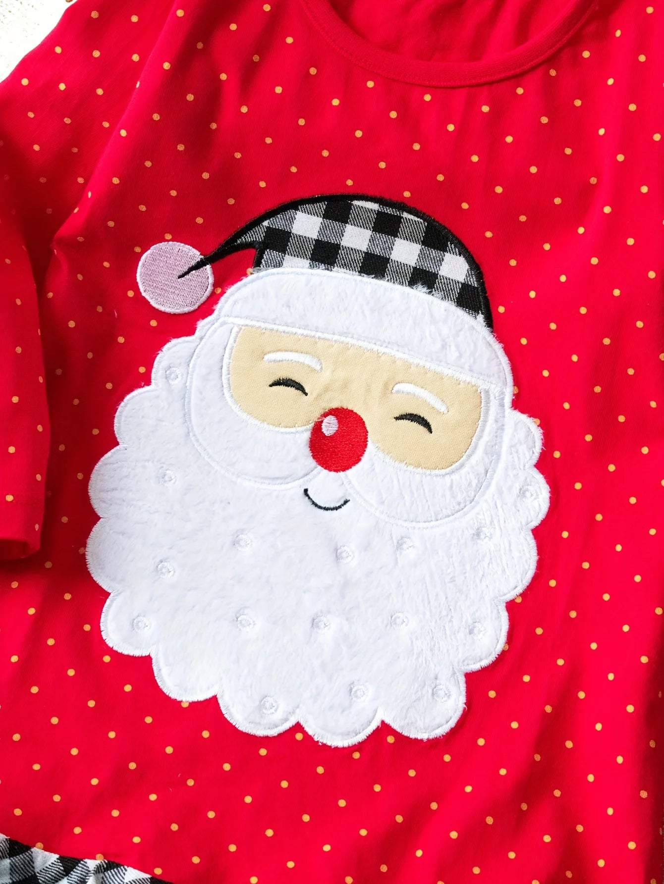 Santa Polka Dot Holiday Dress