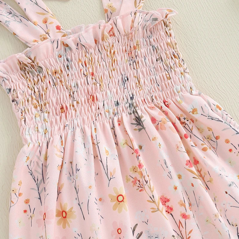 Sleeveless Ruffle Romper Jumpsuit with Adjustable Straps