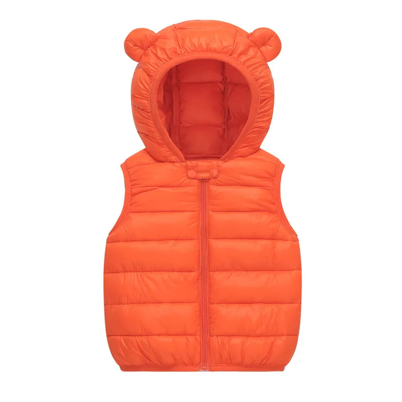 Kids Hooded Vest Winter 1–6Y