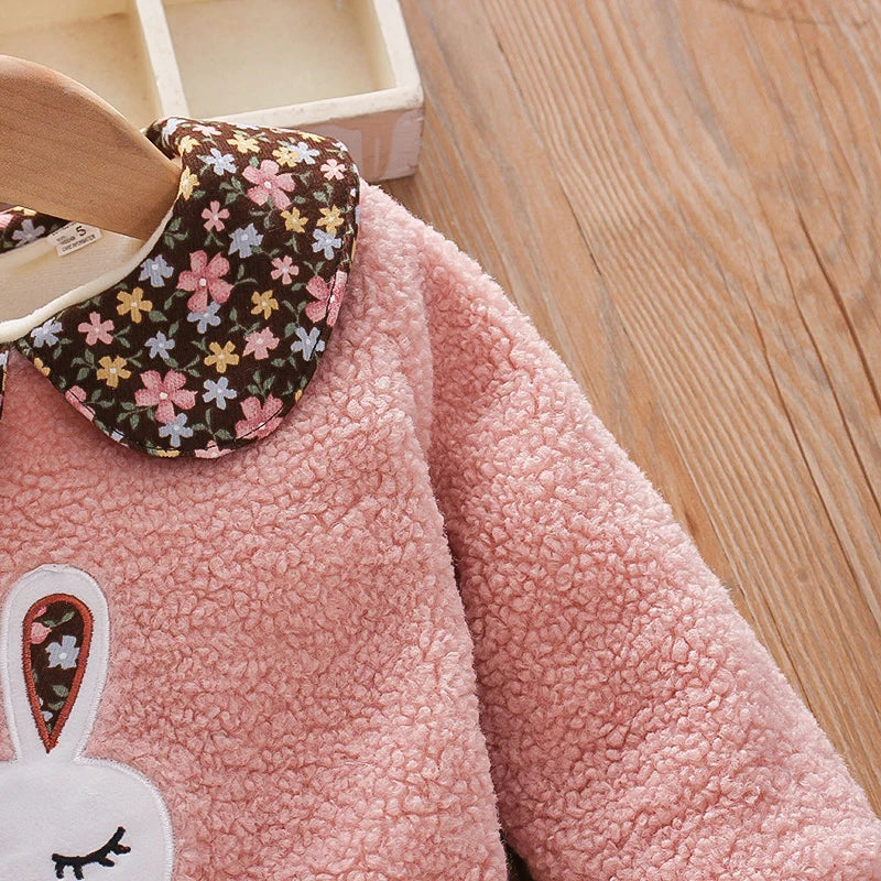 Little Bunny Lace Collar Long Sleeve