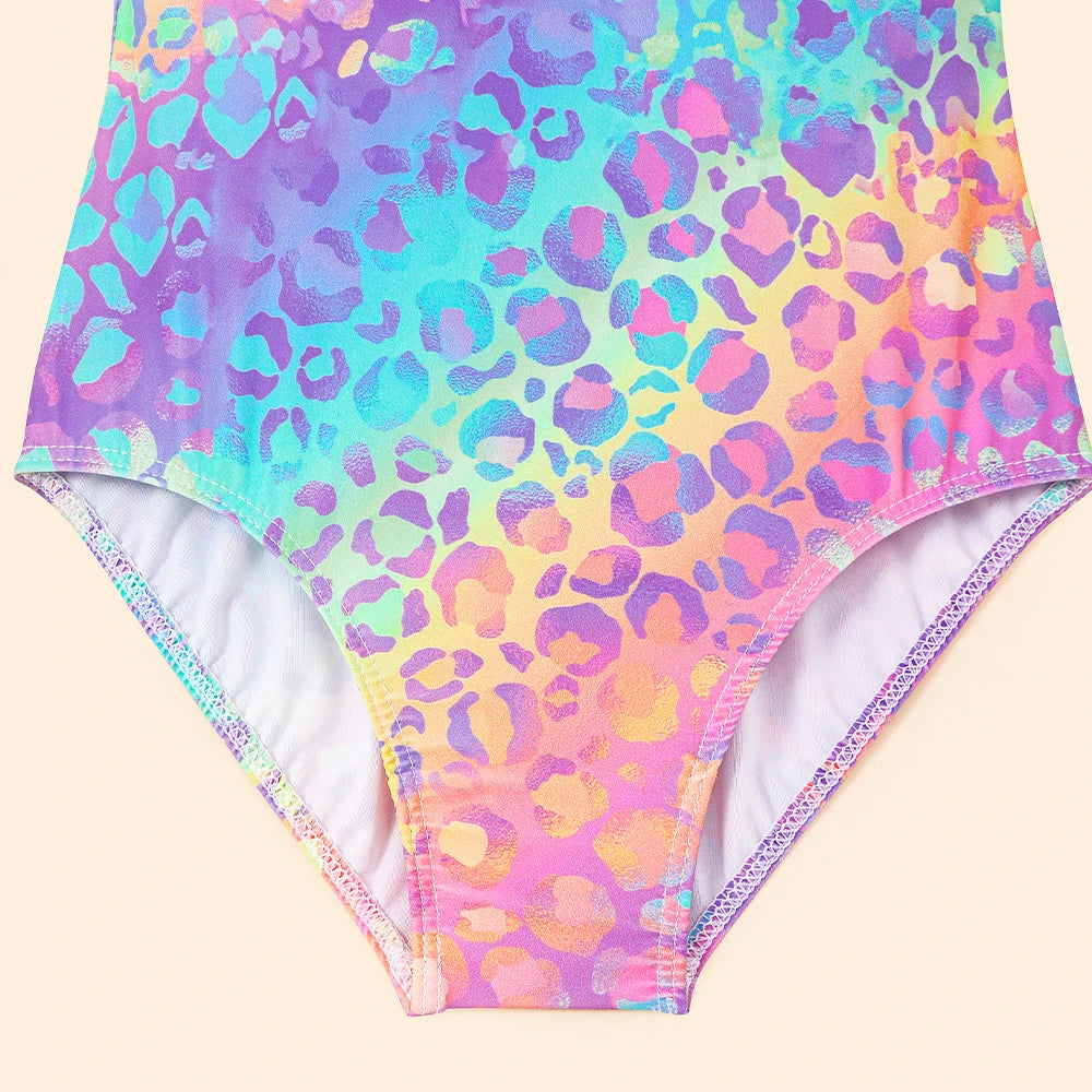 Girls' One-Piece Halter Swimsuit – Sporty, Quick-Dry Beach Bathing Suit