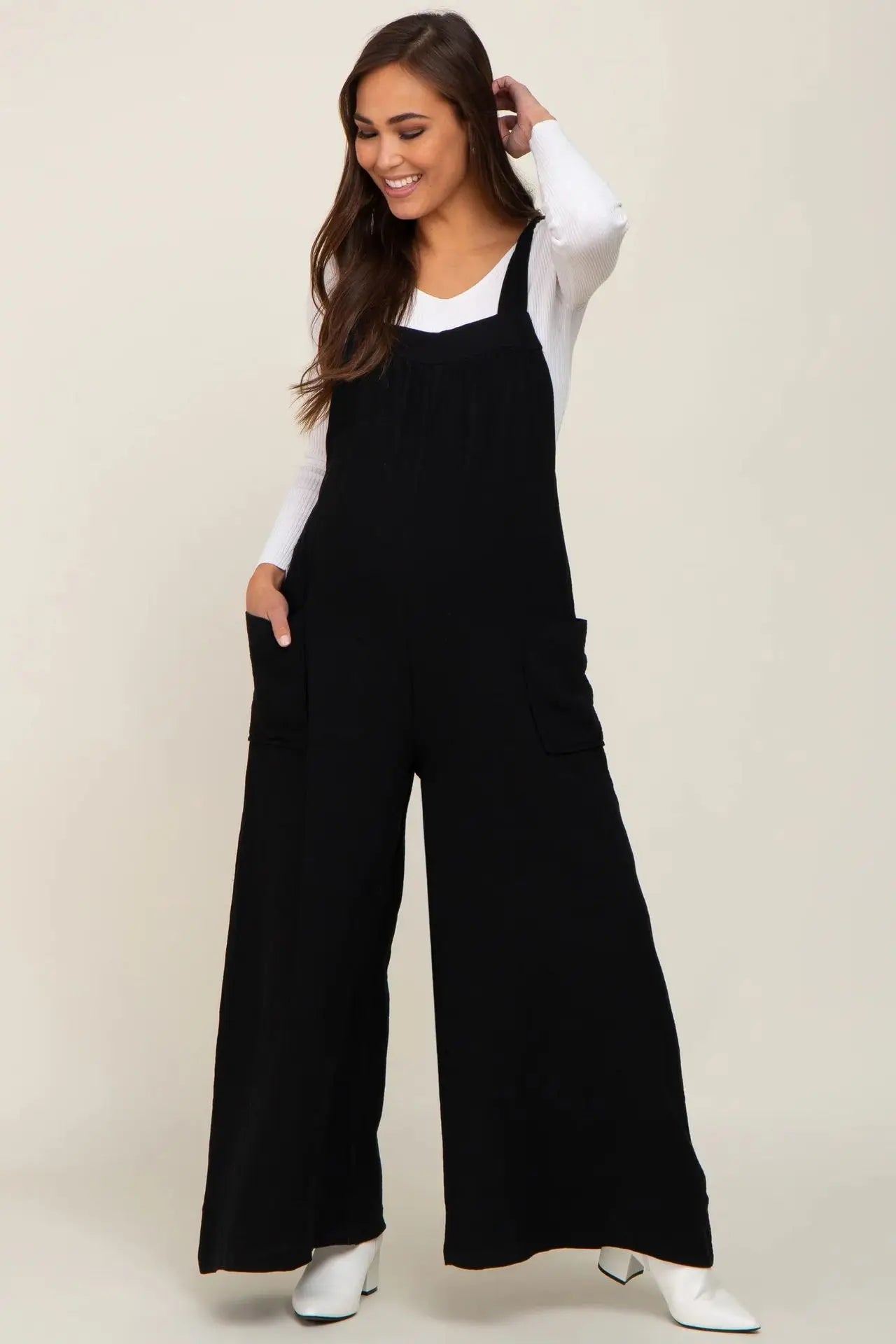 MOMSTAG Postpartum Wide-Leg Cargo Pants