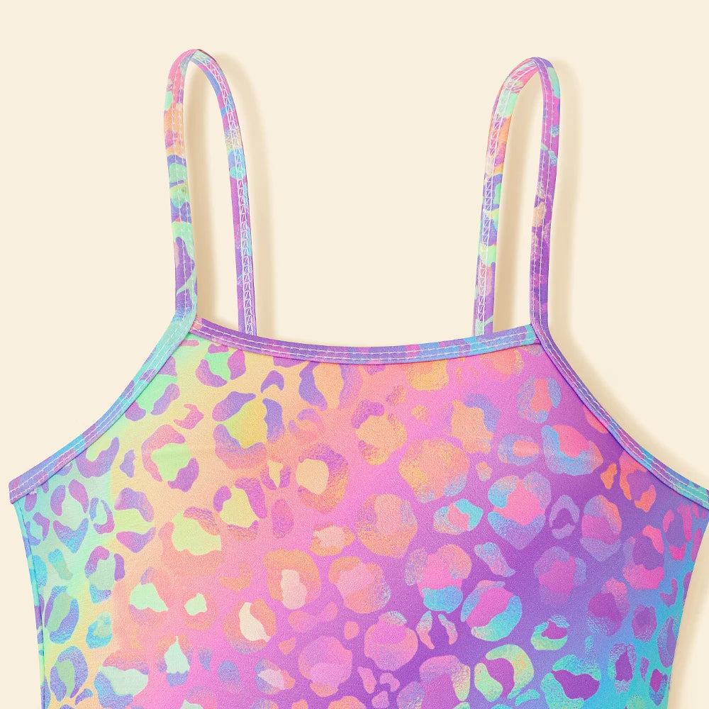Girls' One-Piece Halter Swimsuit – Sporty, Quick-Dry Beach Bathing Suit