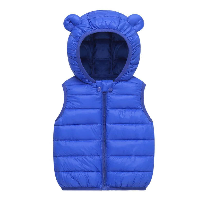 Kids Hooded Vest Winter 1–6Y