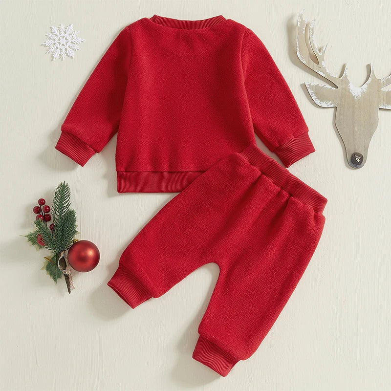 MOMSTAG Kids Christmas Pajama Set with Top and Matching Bottoms for Boys and Girls