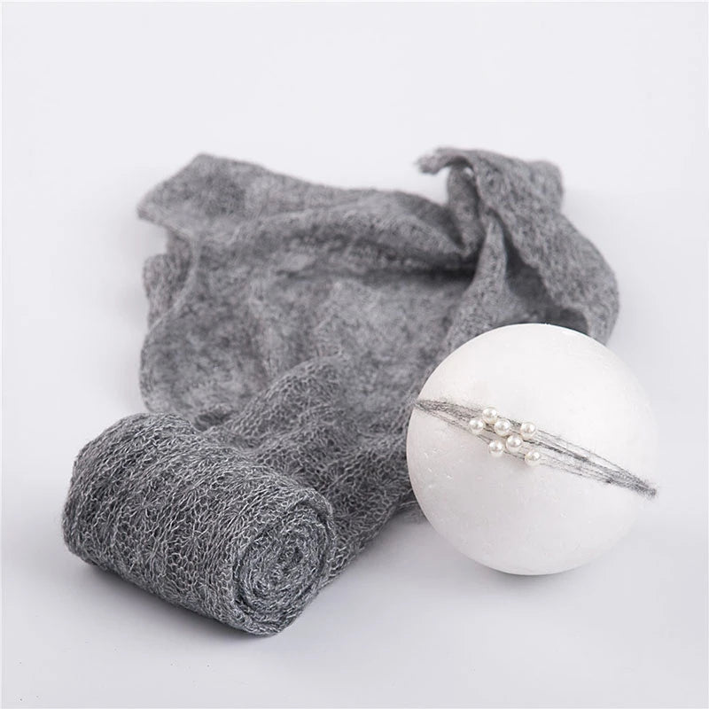 Cute Baby Photography Prop Accessories Newborn Photography Knitted Wrap + Head Accessories