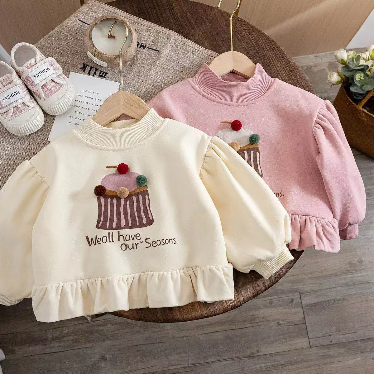 Velvet Hoodies for toddler girls