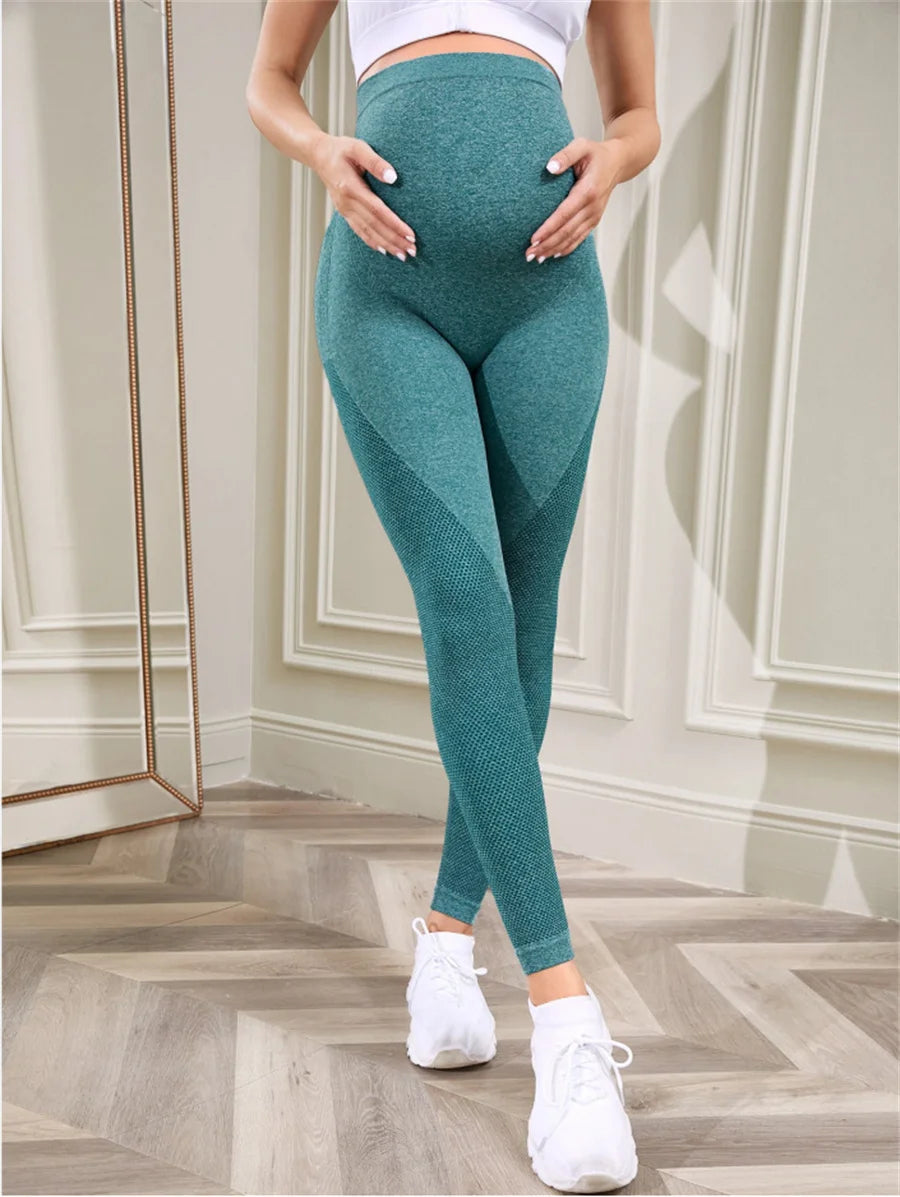 MOMSTAG Maternity High-Waist Body Shaper Belly Support Leggings