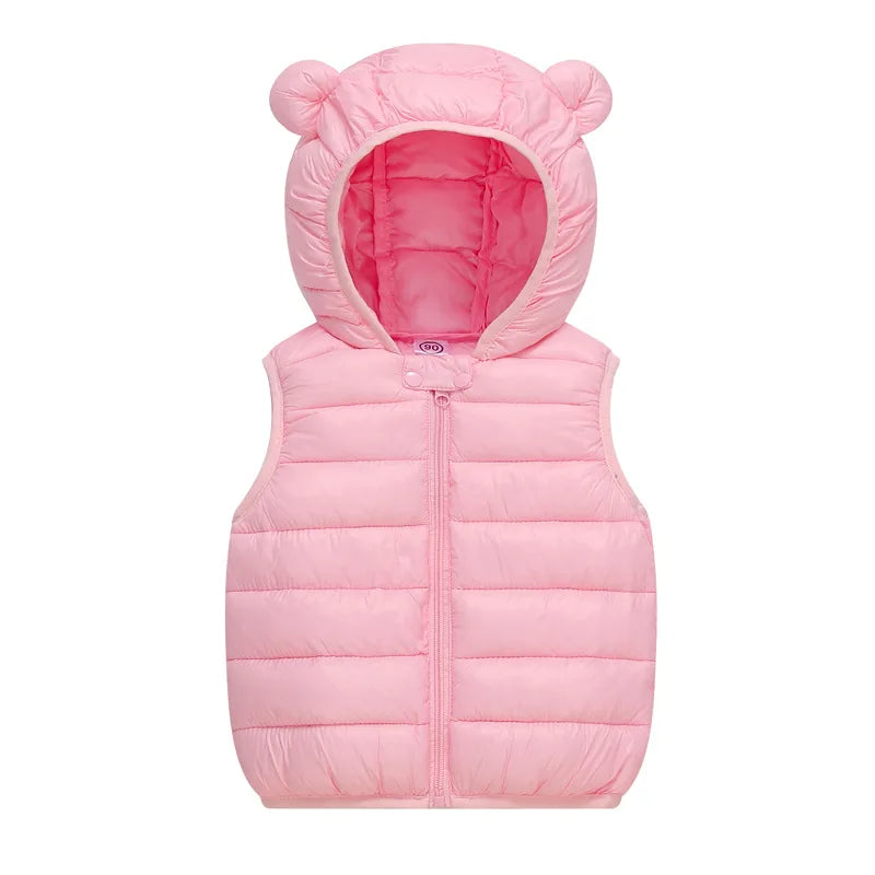 Kids Hooded Vest Winter 1–6Y