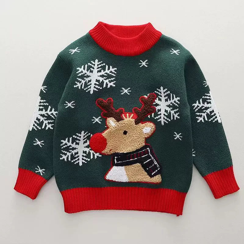 Kids Cashmere Christmas Warm Knit Sweater