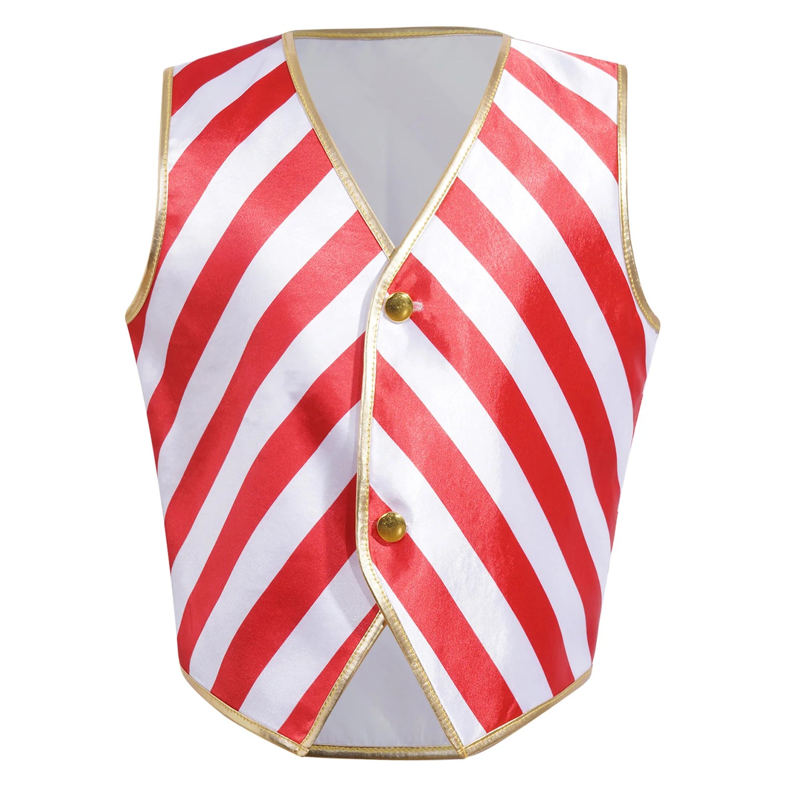 Candy Cane Striped Kids Christmas Vest