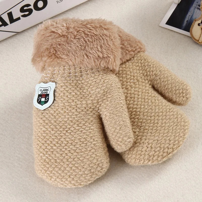 Toddler Knitted Winter Gloves 1-3Y