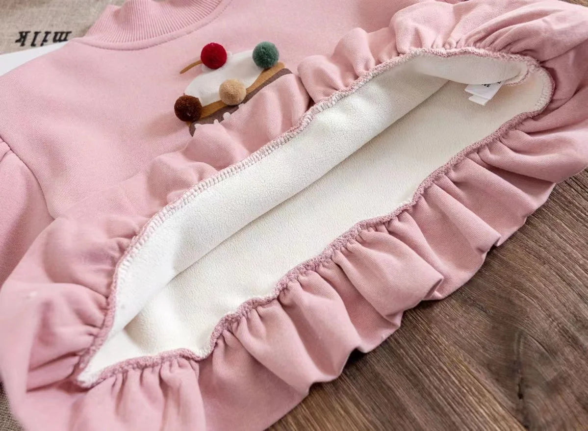 Velvet Hoodies for toddler girls