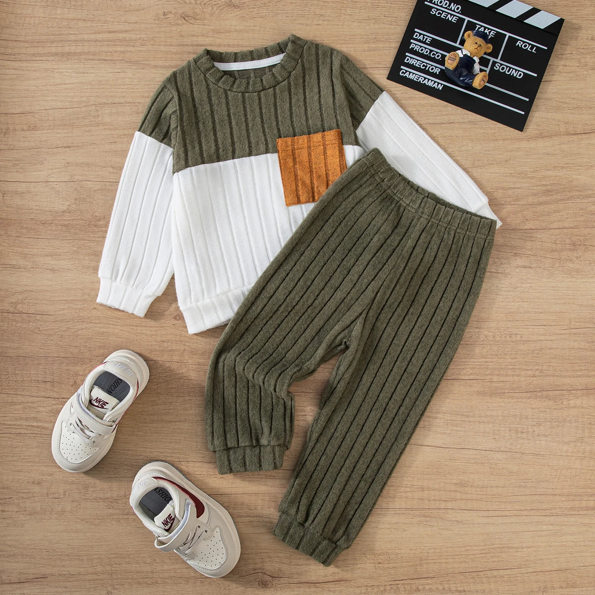 Boys Winter Knit Sweater Pants Set