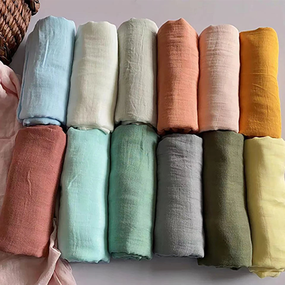 Muslin Bamboo Cotton 120*120Cm, 2 layers Towel for Babies