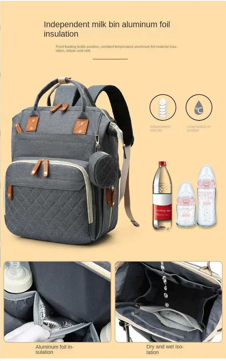 MOMSTAG USB Mummy Bag - Large Capacity Diaper Backpack