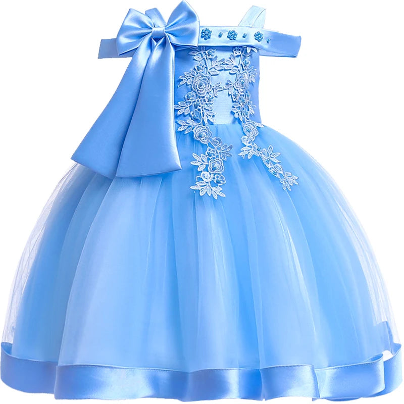 MOMSTAG 3-10 Years Kids Christmas Party Dresses