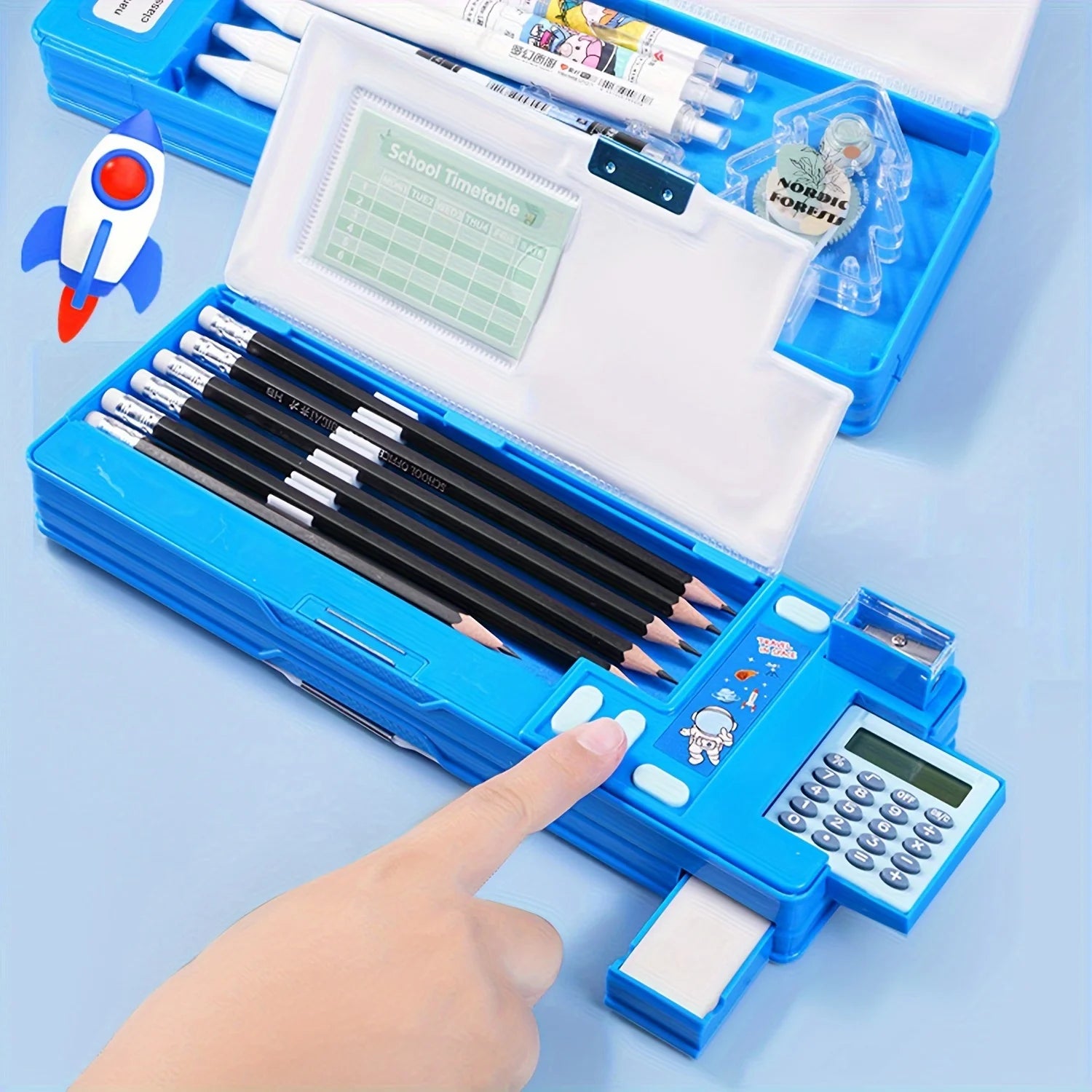 Pencil Case with Calculator