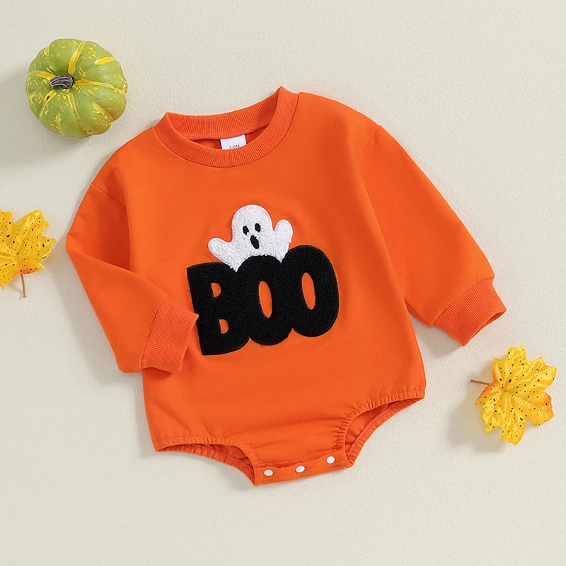 Halloween Sweatshirt Romper/Bodysuit