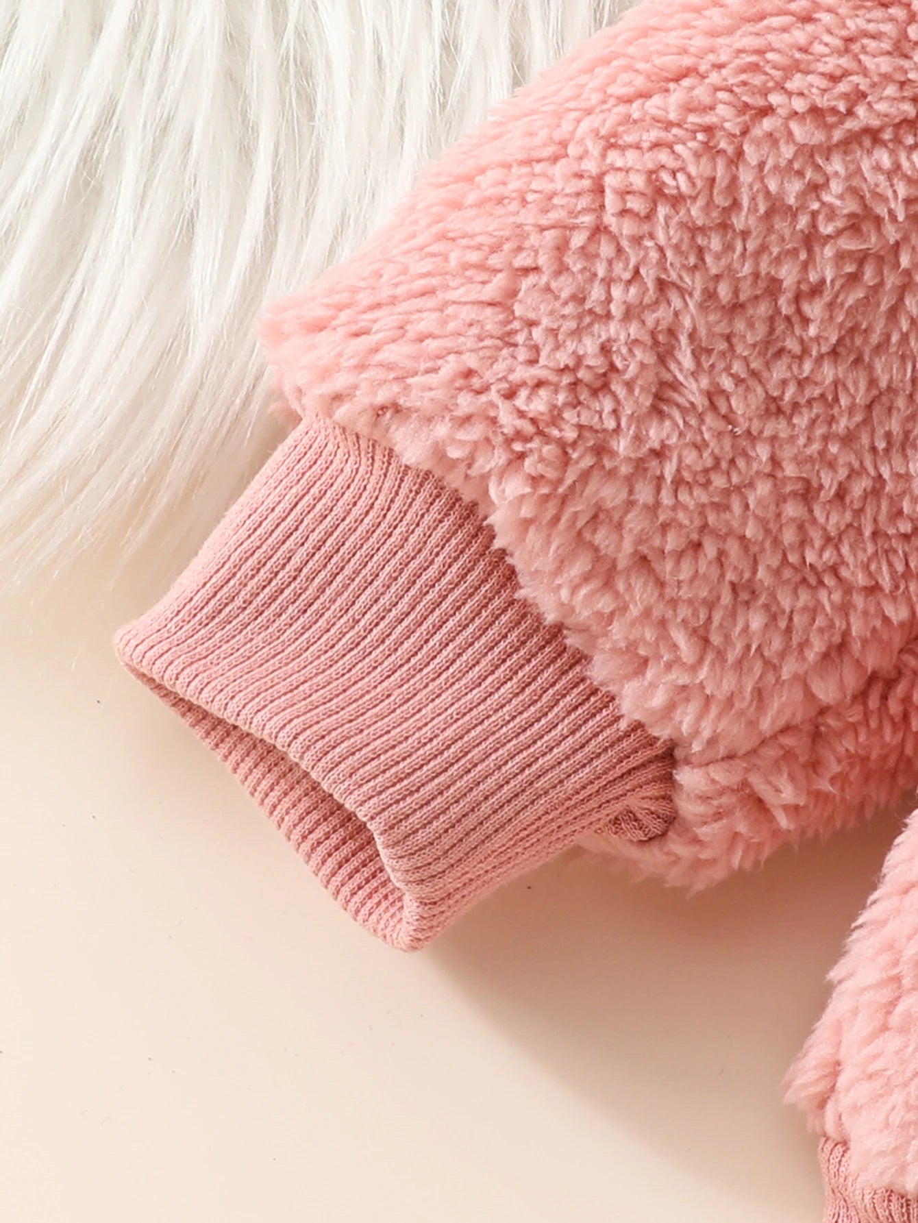 Baby Girl Cotton Heart Fuzzy Set