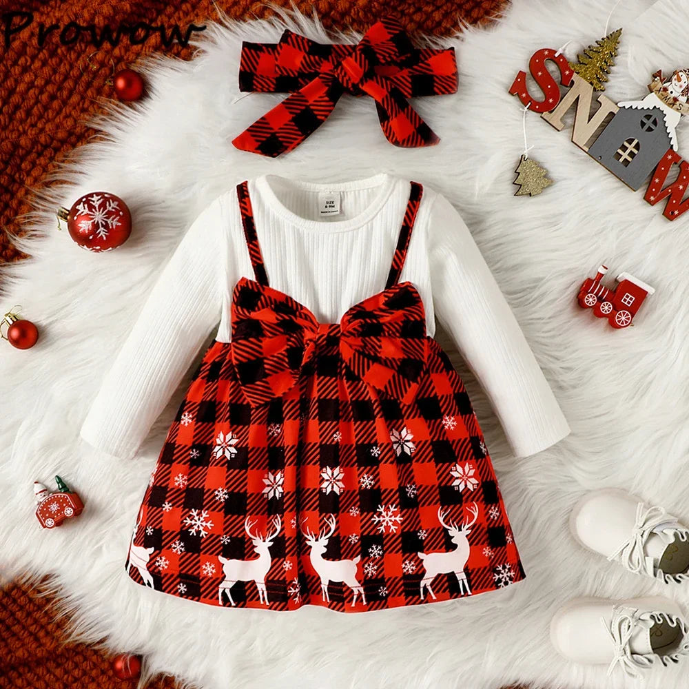 MOMSTAG Baby Girl Christmas Dresses