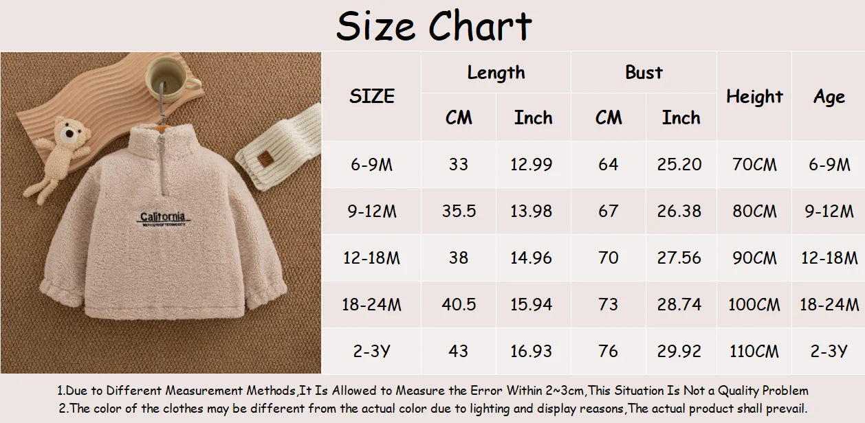 Baby Girl Winter Turtleneck Sweatshirt